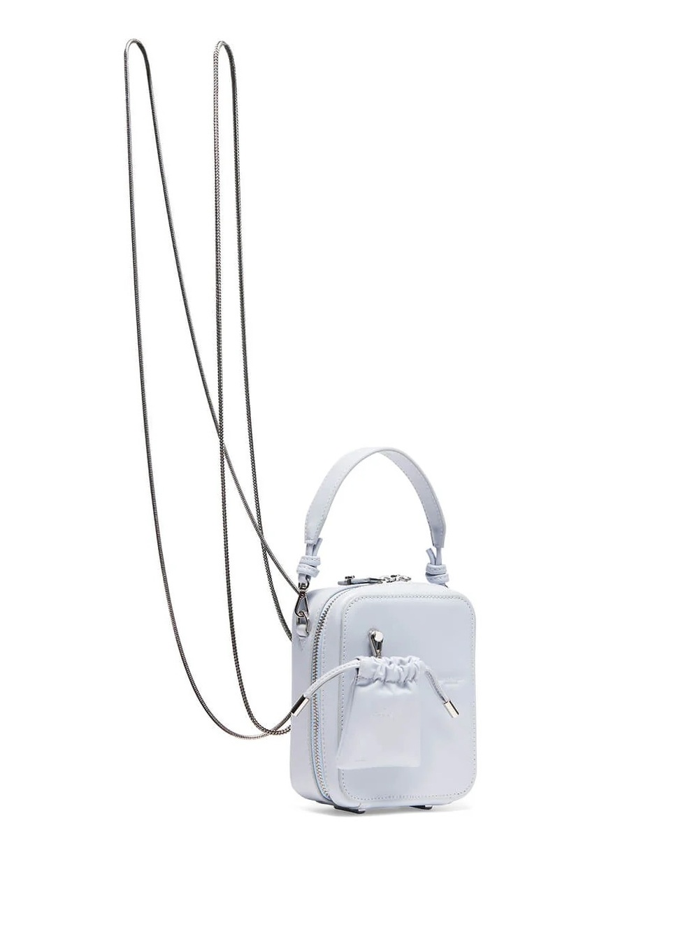 HANWEN NEW YORK Mini Box Bag Top Grain Calfskin Baby Blue (2) NWOT